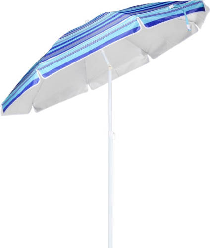 Hi Strandparasol 200 Cm Gestreept Blauw