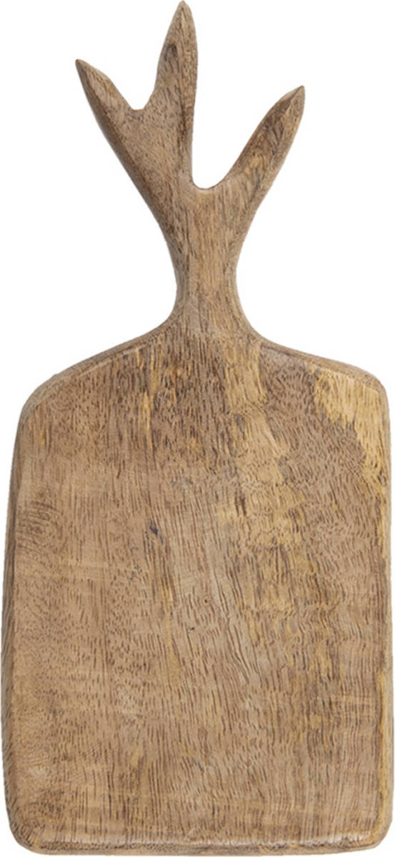 Clayre & Eef Snijplank 25*12*2 Cm Bruin Hout Broodplank Borrelplank