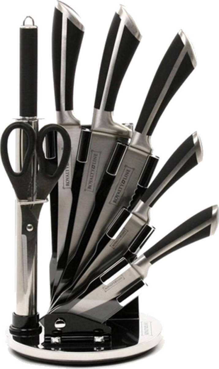 ThuisXL Royalty Line Rl-kss700 Messenset 8-delig Met Draaibare Standaard
