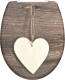 SCHÜTTE Toiletbril Met Soft-close Wood Heart Duroplast Met Print