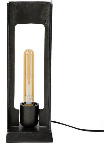 Hoyz - Tafellamp H-profiel - Industriele Lamp - Grijs/zwart
