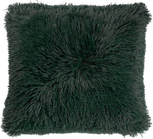 Dutch Decor - Fluffy - Sierkussen Unikleur Mountain View 60x60 Cm - Groen