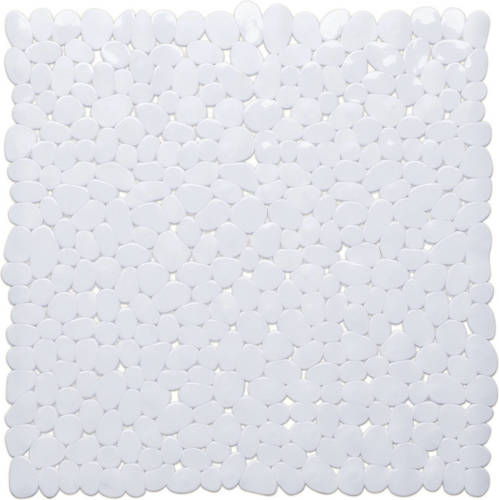 Shoppartners Witte Anti-slip Douche Mat 53 X 53 Cm Vierkant - Badmatjes