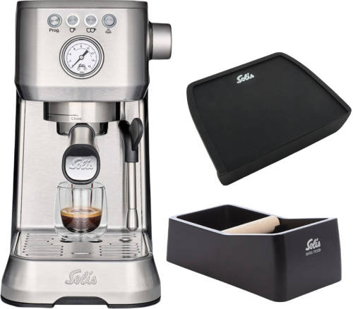Solis Barista Perfetta Plus 1170 + Coffee Knock-box En Tamping Mat