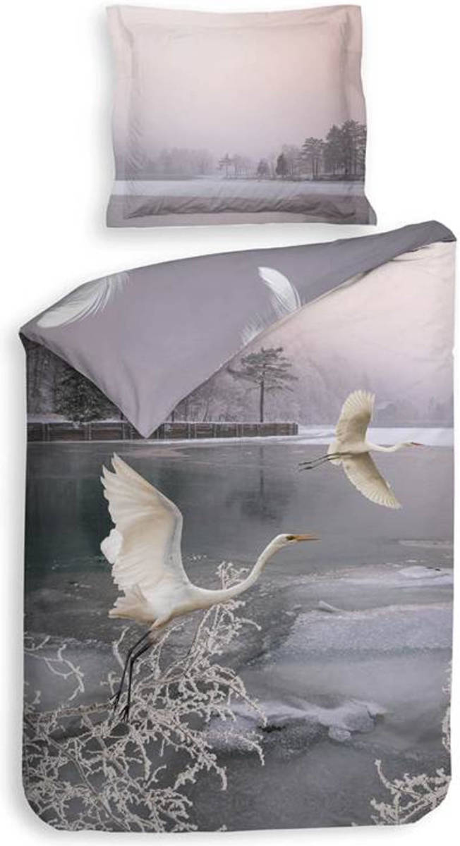 Smulderstextiel nl Heckett & Lane Wes Dekbedovertrek - 1-persoons (140x200/220 Cm + 1 Sloop) - Katoen Satijn - Light Pink