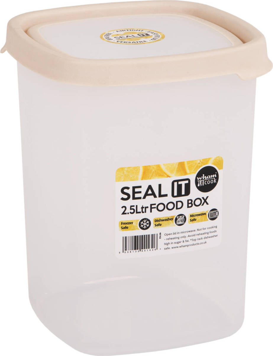 Vepa Bins Wham Vershoudbak Seal It 2,5 Liter Polypropyleen Crème