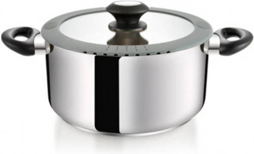 Tescoma Smartcover Kookpan Met Deksel - Rvs - Downdraft - 24 Cm