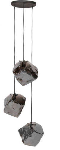 Hoyz - Hanglamp Rock Chromed - 3 Lampen - Industrieel - 50x50x150