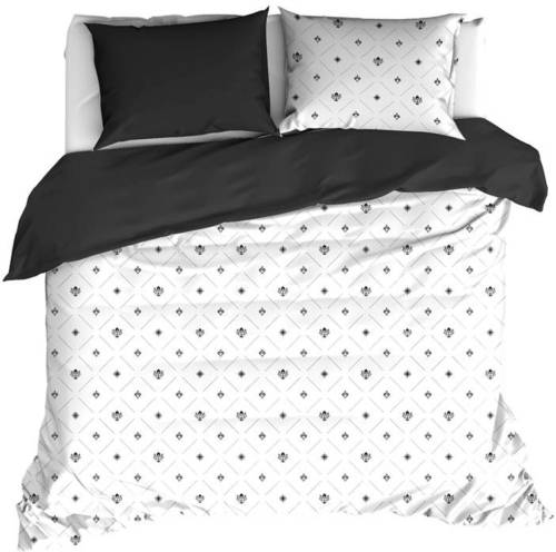 De Witte Lietaer Knight Dekbedovertrek - Lits-jumeaux (260x200/220 Cm + 2 Slopen) - Percal Katoen - Black