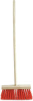 Sorx Buiten Kinderbezem Rood Met Steel 78 Cm - Bezem