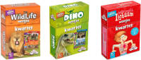 Identity Games Spellenbundel - Kwartet - 3 Stuks - Wildlife Kwartet & Dino Kwartet & Menselijk Lichaam Kwartet