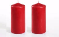 Conpax Candles Pakket Van 2x Stuks Stompkaarsen Rood 10 Cm 16 Branduren - Stompkaarsen