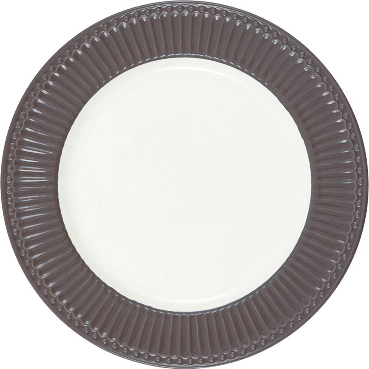 GreenGate Dinerbord Alice Donker Chocolade Ø 26.5cm