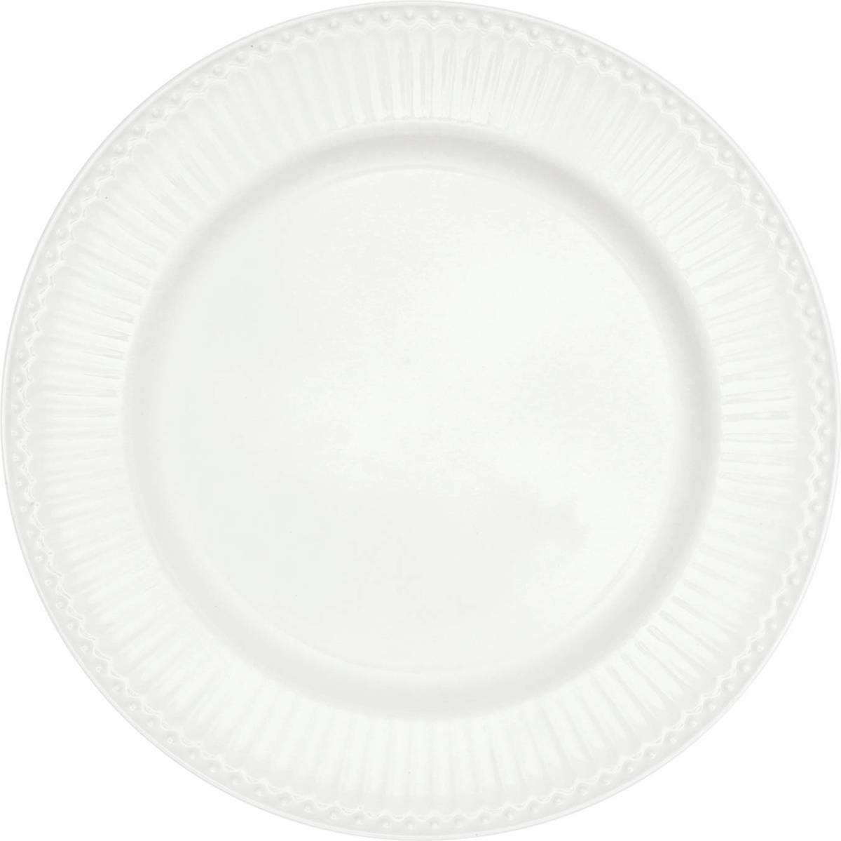 GreenGate Dinerbord Alice Wit Ø 26.5 Cm