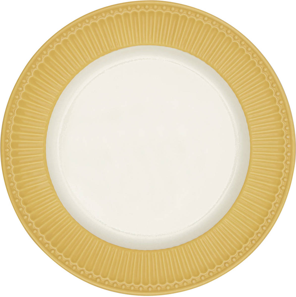 GreenGate Dinerbord Alice Honey Mosterd Ø 26.5 Cm