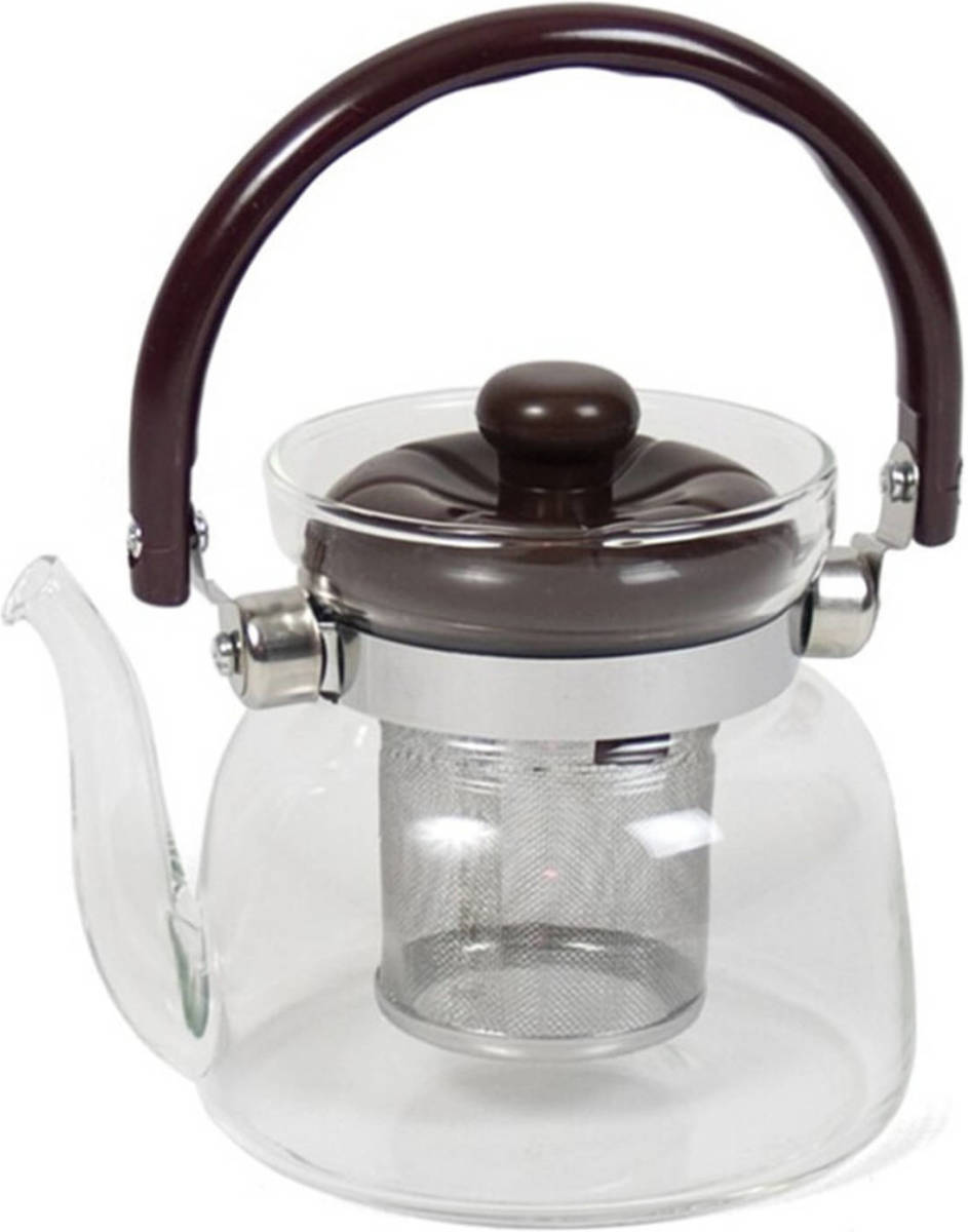 Gerim Glazen Theepot 800 Ml Met Filter/infuser En Handvat - Theepotten