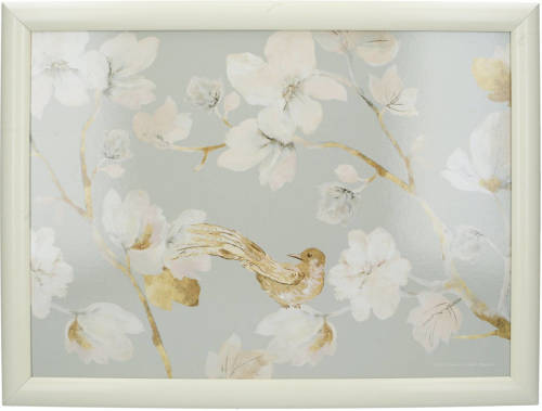 Creative Tops Dienblad Duck Egg Floral 44 X 34 Cm Hout Lichtblauw