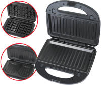 Bourgini 12.7113 Multigrill 3in1 Zwart 750w