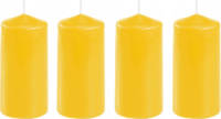 Conpax Candles 4x Stuks Stompkaars Goudgeel 10 X 5 Cm - Stompkaarsen