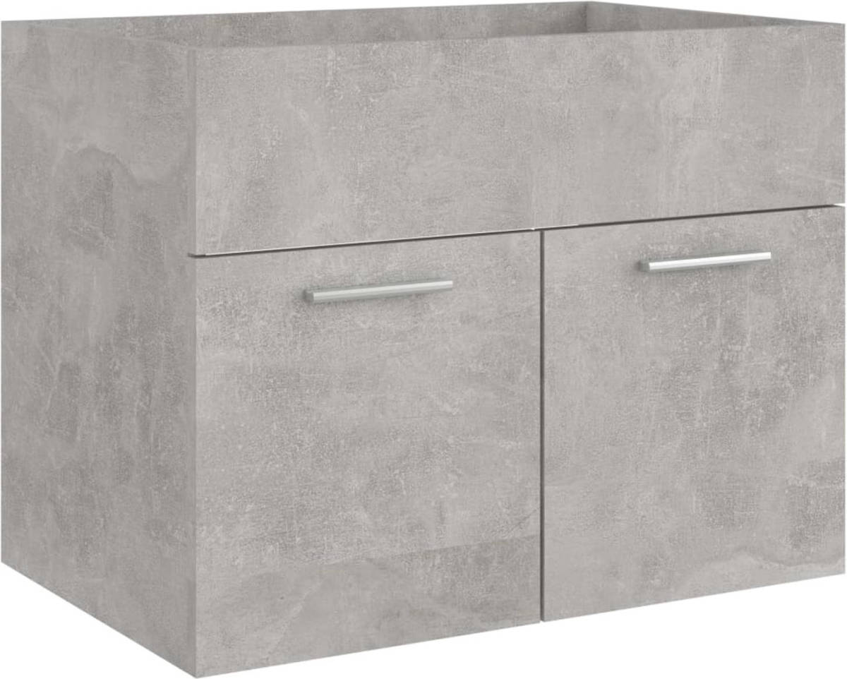 VidaXL Wastafelkast 60x38,5x46 Cm Spaanplaat Betongrijs