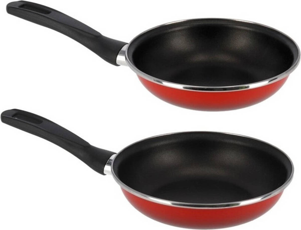 Shoppartners 2x Formaten Koekenpannen Set Merida 20 En 26 Cm Diameter - Koekenpannen