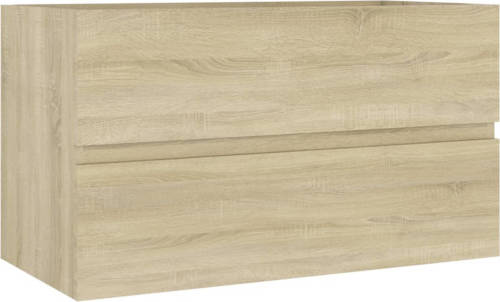 VidaXL Wastafelkast 80x38,5x45 Cm Spaanplaat Sonoma Eikenkleurig