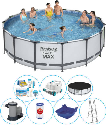 Bestway Steel Pro Max Rond 488x122 Cm - Zwembad Inclusief Accessoires