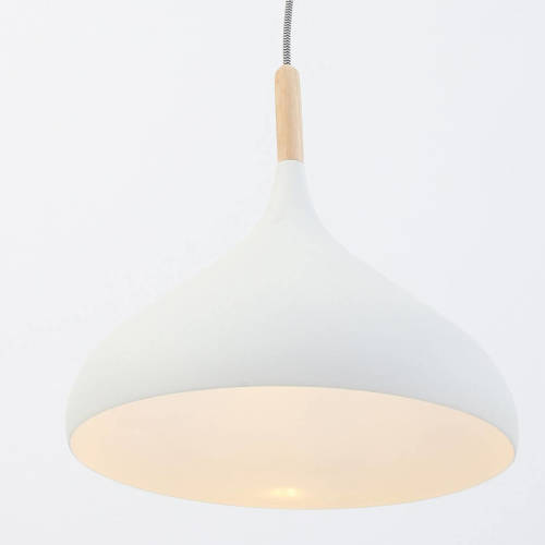 LichtXpert Lightning - Scandinavische Hanglamp Wit 30cm - Wit