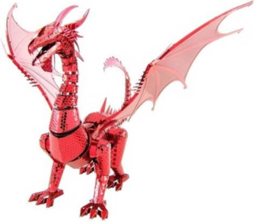 Metal Earth Fascinations Iconx Red Dragon Modelbouwset