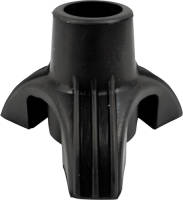 Aidapt Support Rubberen Wandelstok Voet - Zwart - 22 Mm