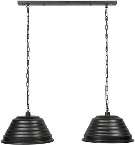 MOOS - Hanglamp 2xø47 Ribbel / Charcoal