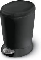 Simplehuman Slim Round Kunststof Afvalemmer 6 L - Zwart