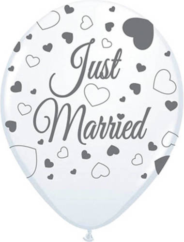 Shoppartners Just Married Trouwballonnen - 8 Stuks