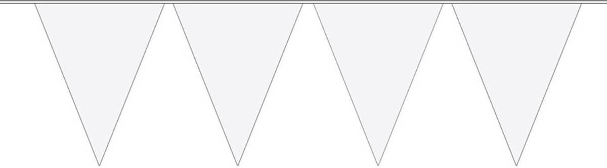 Shoppartners Effen Slingers - 10 Meter - Wit