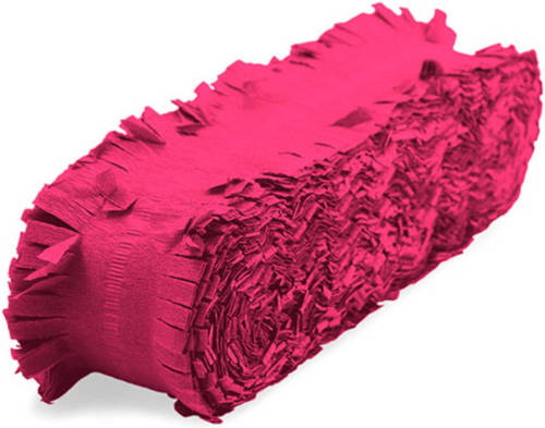 Shoppartners Crepe Papier Slinger - 18 Meter - Neon Roze