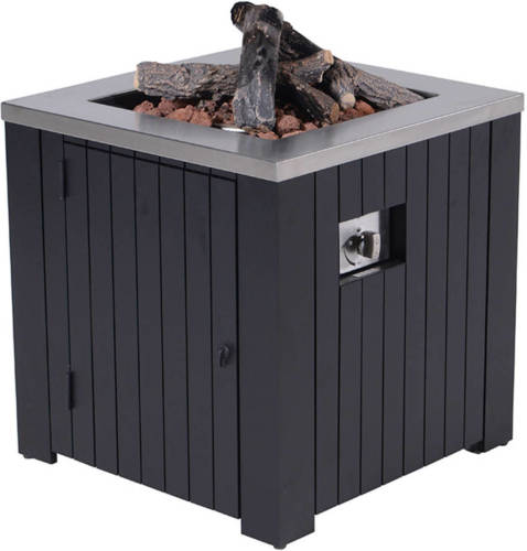 Outdoor Services Cozy Living Sfeerhaard Algiers Mat Zwart Aluminium / 60x60 Cm