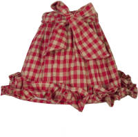 Clayre & Eef Lampenkap ø 23x15 Cm/e27 - Rood - Katoen