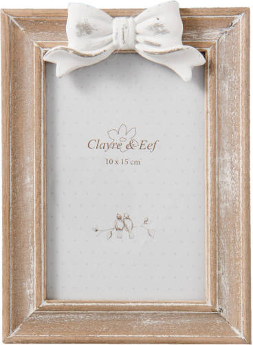 Clayre & Eef Fotolijst 14x2x20 Cm / (10x15 Cm) - Bruin - Mdf