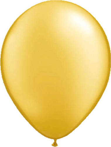Bellatio Decorations 15x Stuks Metallic Gouden Party Ballonnen - Ballonnen