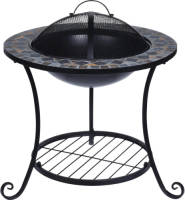 MaxxGarden Vuurschaal - Terrashaard Vuurkorf - Mozaiek Design - Rond - 58x44cm