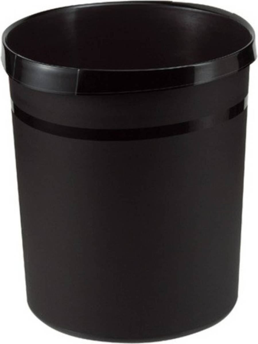 Papierbak HAN Grip 18 Liter Met 2 Grijpranden Zwart