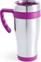 Shoppartners Rvs Thermosbeker/warm Houd Beker Roze 500 Ml - Thermosbeker