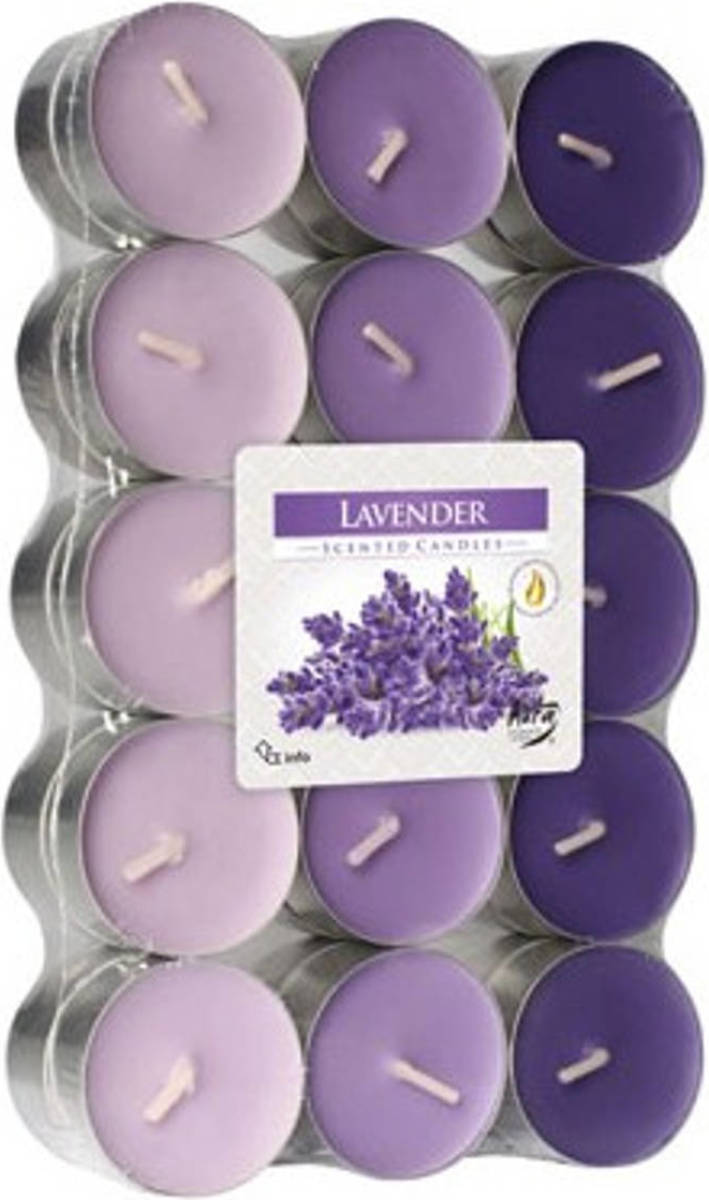 Cosy & Trendy Theelichtjes - Lavendel Geur (30 Stuks)