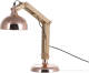 Beliani Salado - Bureaulamp-koper-rubberhout