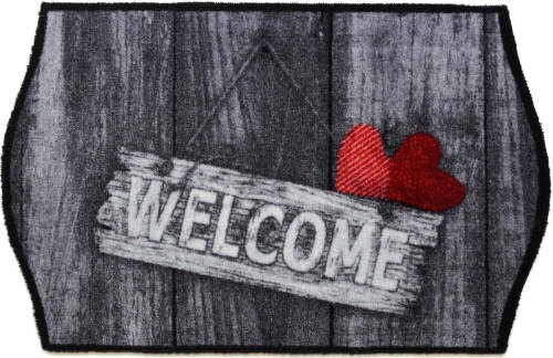 Strabox Droogloopmat Welcome Hearts 50x75 Cm