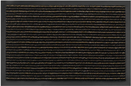 Strabox Schoonloopmat Maxi Dry Stripe Beige/brown 60x80 Cm