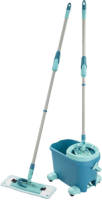 Leifheit - Clean Twist M Vloerwisser Ergo Mobiel - Dweil Set Compleet Systeem Met Wieltjes - 33 Cm
