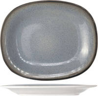 Cosy & Trendy Plat Bord Fez Blauw Ovaal 24 X 31 Cm