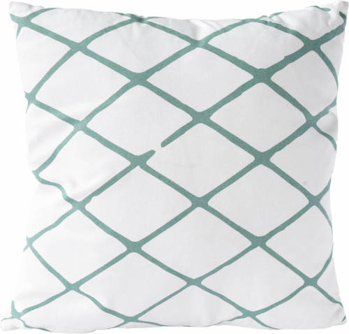 Nielsen Sierkussen Decoratie Kussen Diamond 45 X 45 Cm Wit Groen