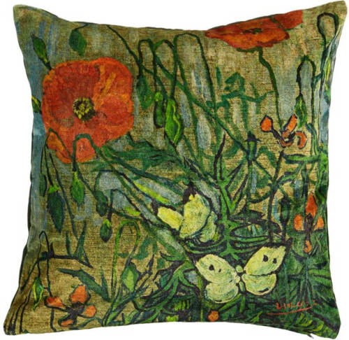 Beddinghouse - Bh Gogh Coquelicot Green 45x45